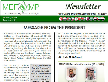 MEFOMP First Newsletter MEFOMP First Newsletter