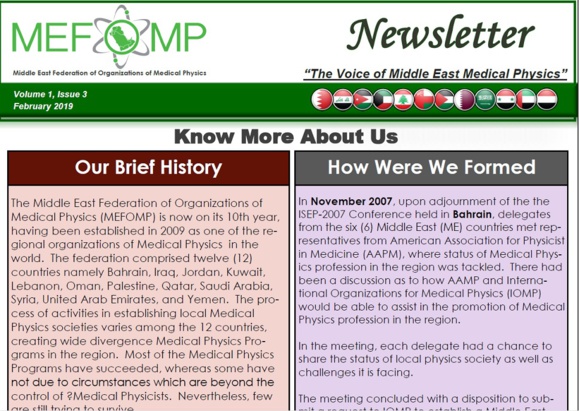 MEFOMP Third Newsletter MEFOMP Third Newsletter