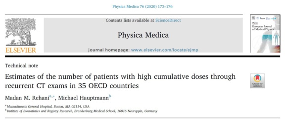 New article about high cumulative doses in Physica Medica Journal New article about high cumulative doses in Physica Medica Journal