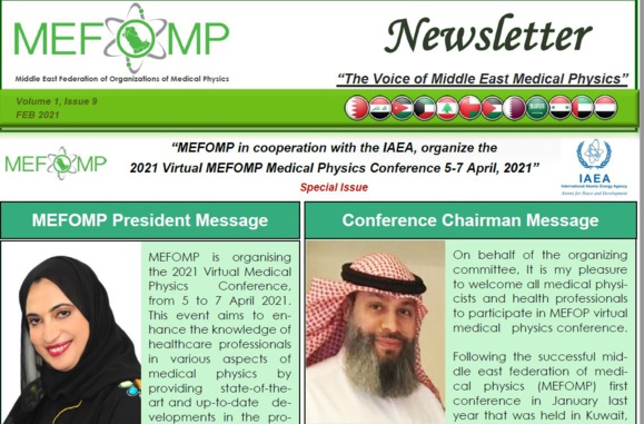 Special Issue of Newsletter about the Virtual MEFOMP Conference