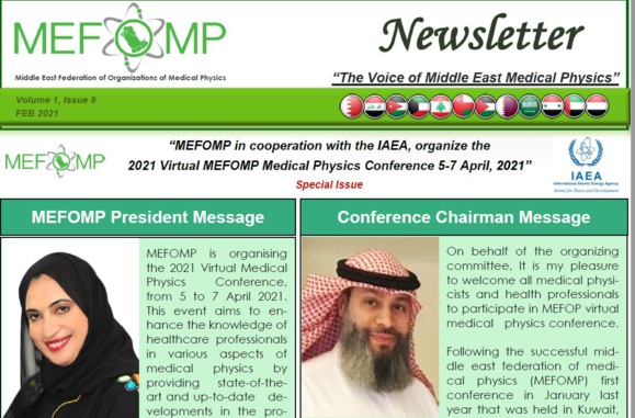 Special Issue of Newsletter about the Virtual MEFOMP Conference