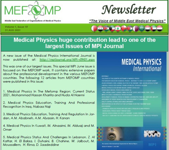 MEFOMP Tenth Newsletter