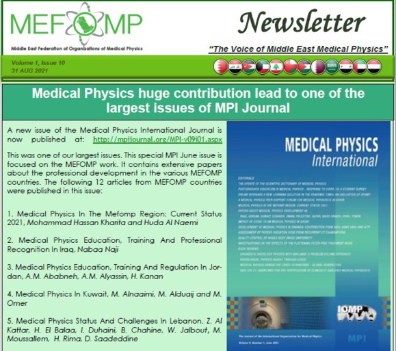 MEFOMP Tenth Newsletter MEFOMP Tenth Newsletter