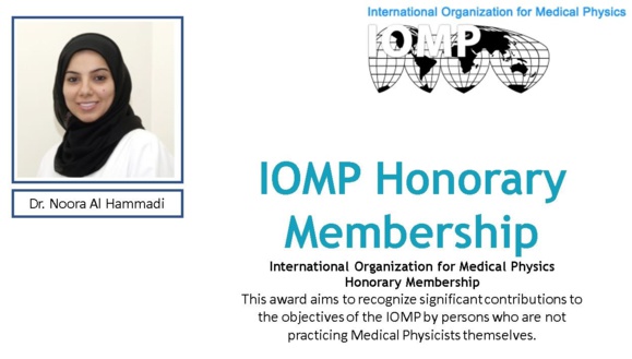 MEFOMP Member Awarded IOMP Honorary Membership