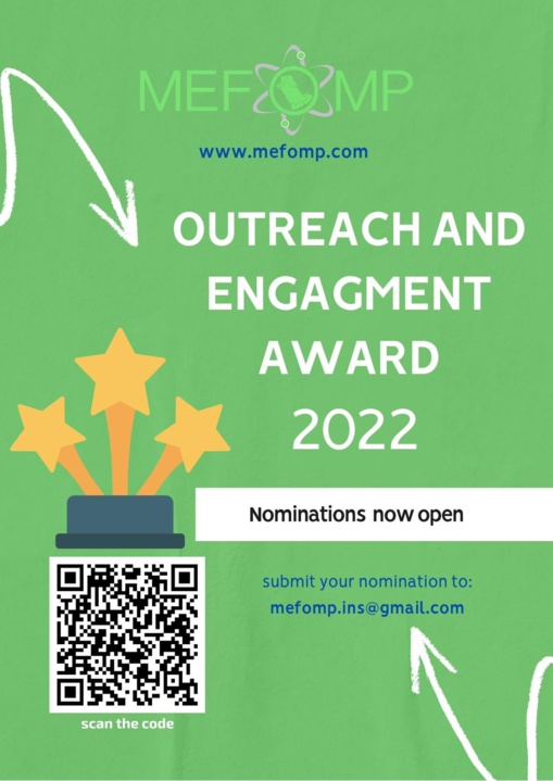 MEFOMP22 awards for young scientists and the outreach & engagement