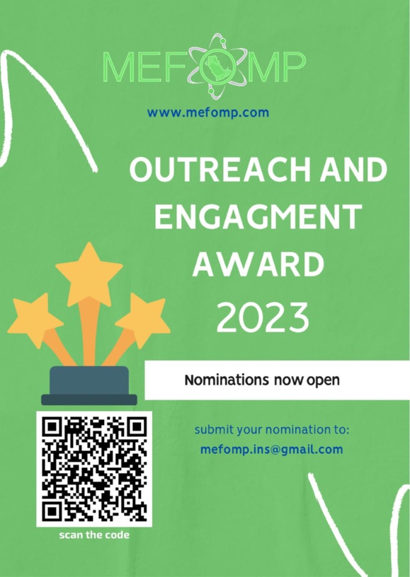 MEFOMP THE OUTREACH & ENGAGEMENT AWARD NOMINATION