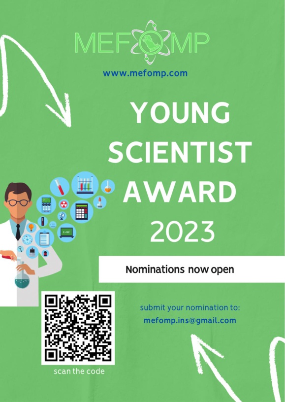 MEFOMP Young Scientist Award 2023 Nomination MEFOMP Young Scientist Award 2023 Nomination
