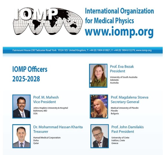 Congratulations to Dr. Mohammad Hassan Kharita on His New Appointment as IOMP Treasurer Congratulations to Dr. Mohammad Hassan Kharita on His New Appointment as IOMP Treasurer