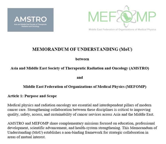 AMSTRO and MEFOMP Sign Memorandum of Understanding to Strengthen Collaboration