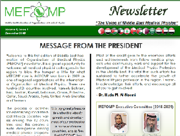MEFOMP First Newsletter