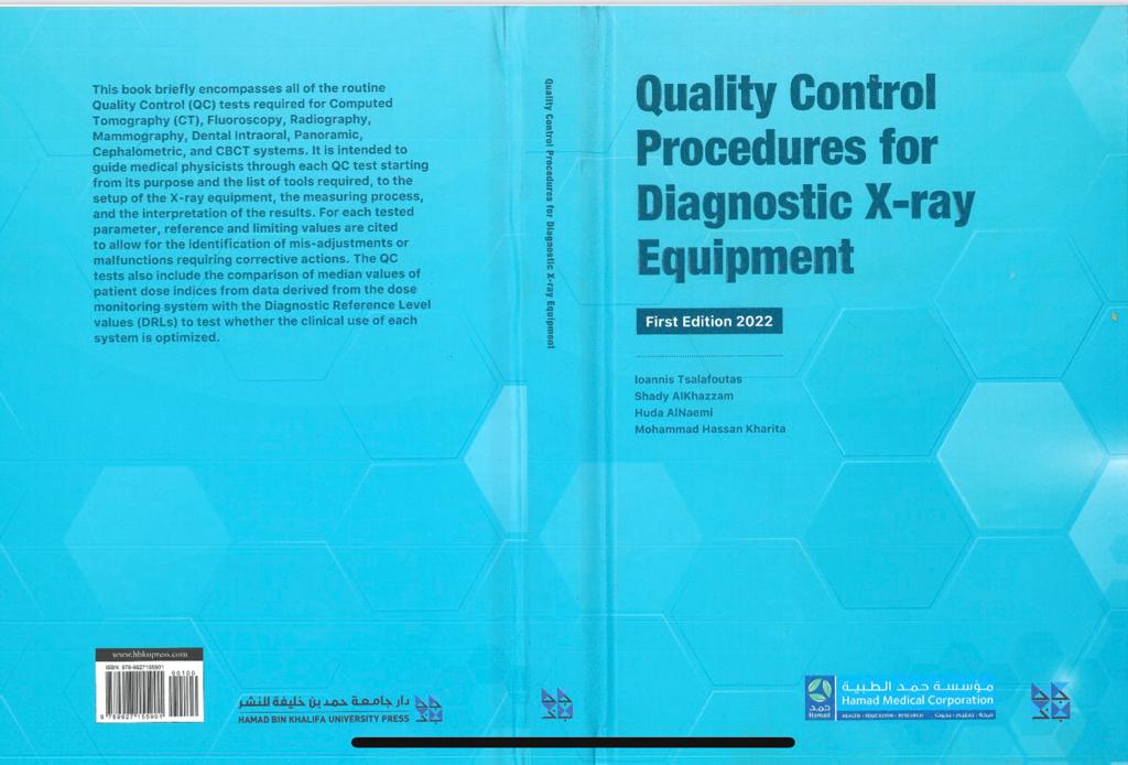 QC Book Published “Quality Control procedures for Diagnostic X-Ray Equipment”