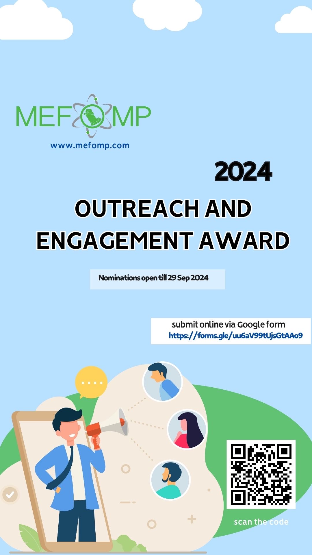 MEFOMP Outreach and Engagement Award 2024 MEFOMP Outreach and Engagement Award 2024
