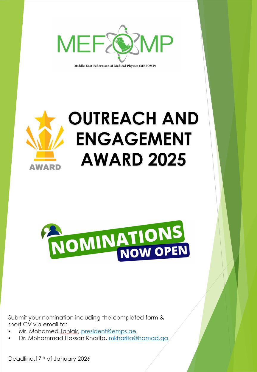 MEFOMP Call for Nominations - 2025 Outreach & Engagement Award Nomination