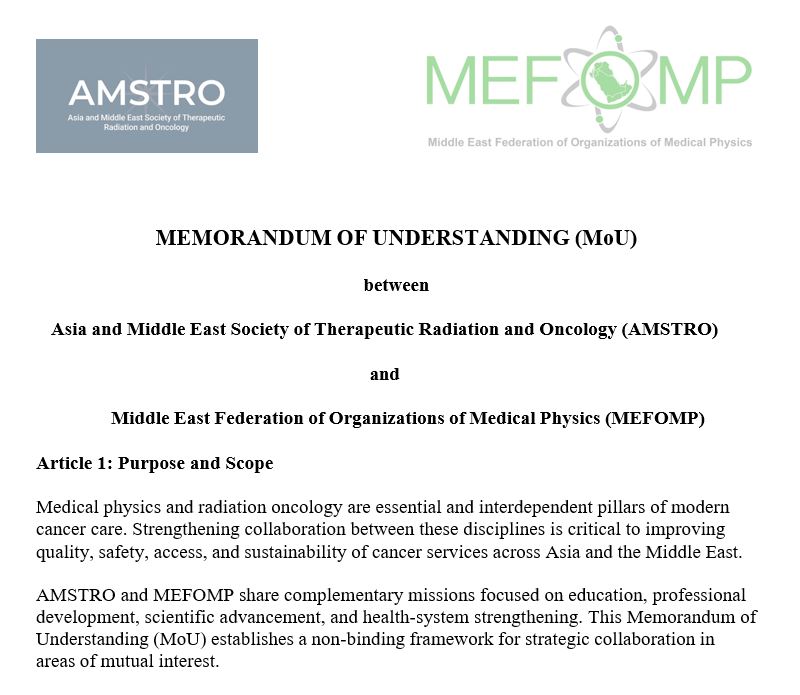 AMSTRO and MEFOMP Sign Memorandum of Understanding to Strengthen Collaboration